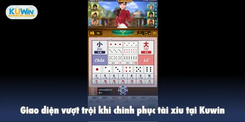 Giao diện vượt trội khi chinh phục tài xỉu tại Kuwin